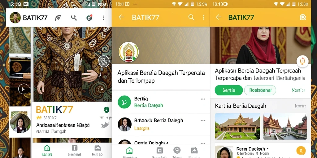 Tampilan antarmuka BATIK77 yang informatif dan user-friendly.