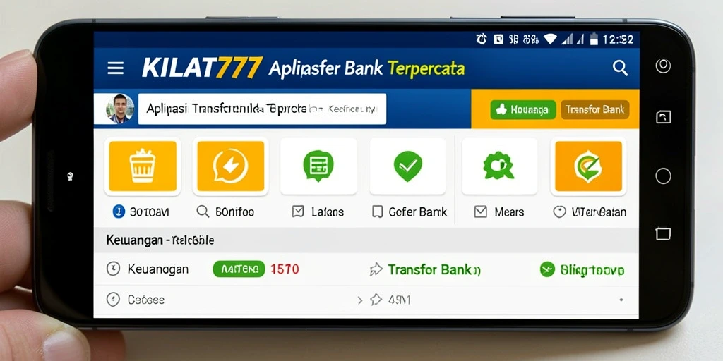 Antarmuka KILAT777 yang simpel untuk transfer bank yang cepat.
