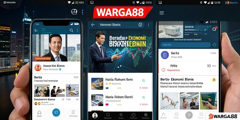 Antarmuka WARGA88 yang menarik dan informatif untuk berita Ekonomi Bisnis.